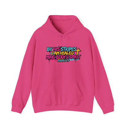 “By His Stripes I Am Healed” Christian Hoodie – Faith Pullover