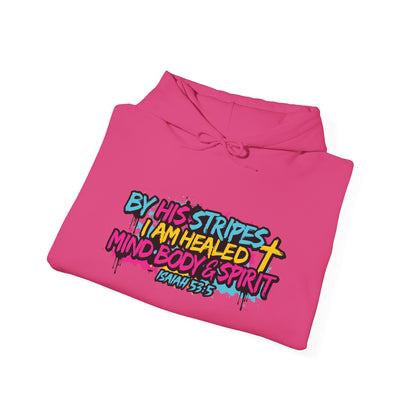 “By His Stripes I Am Healed” Christian Hoodie – Faith Pullover